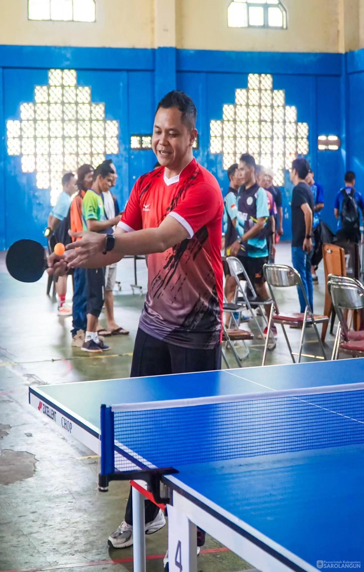 2 Agustus 2026 Pembukaan Turnamen Tenis Meja Tingkat Provinsi, Lubuk linggau, Musi Rawas, Rawas Ulu, Merangin dan Sarolangun di GOR KONI Sarolangun