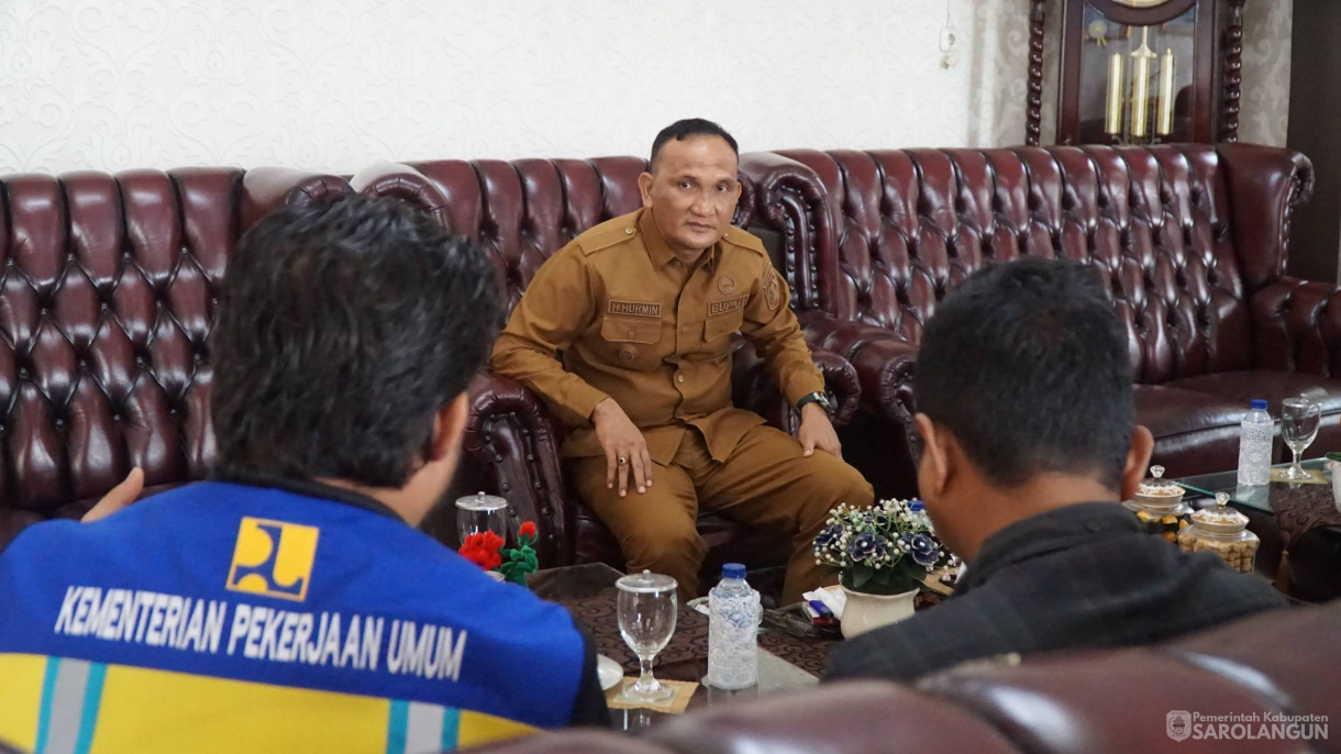 14 April 2026 Audiensi Kepala Balai Wilayah Sungai VI Jambi dengan Bupati Sarolangun terkait Pekerjaan Konstruksi dan Sosialisasi Lanjutan Irigasi D.I. Batang Asai