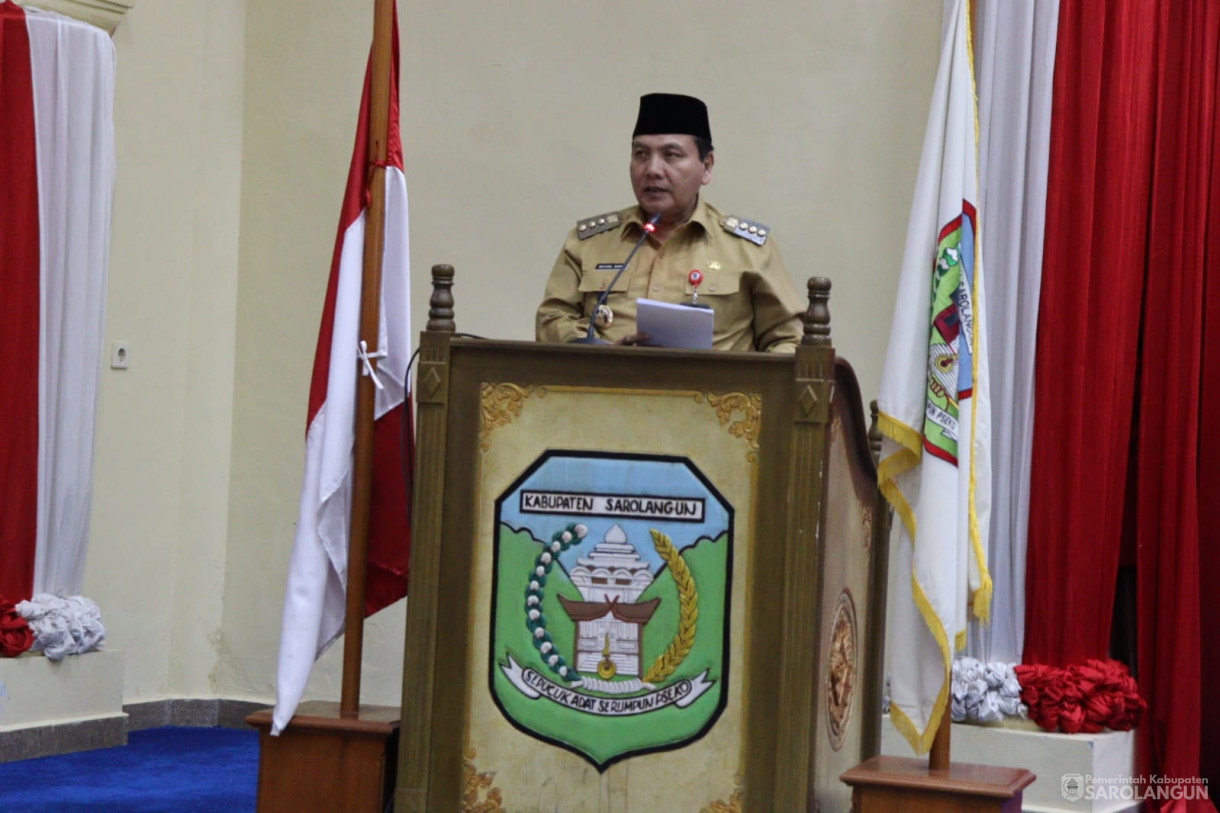 26 Agustus 2024 -&nbsp;Rapat Paripurna Tingkat I Tahap III Tanggapan dan Jawaban Eksekutif Terhadap Pandangan Umum Fraksi DPRD tentang Ranperda APBDP Kab. Sarolangun TA.2024 dan Ranperda RPJPD Tahun 2025 sd 2045