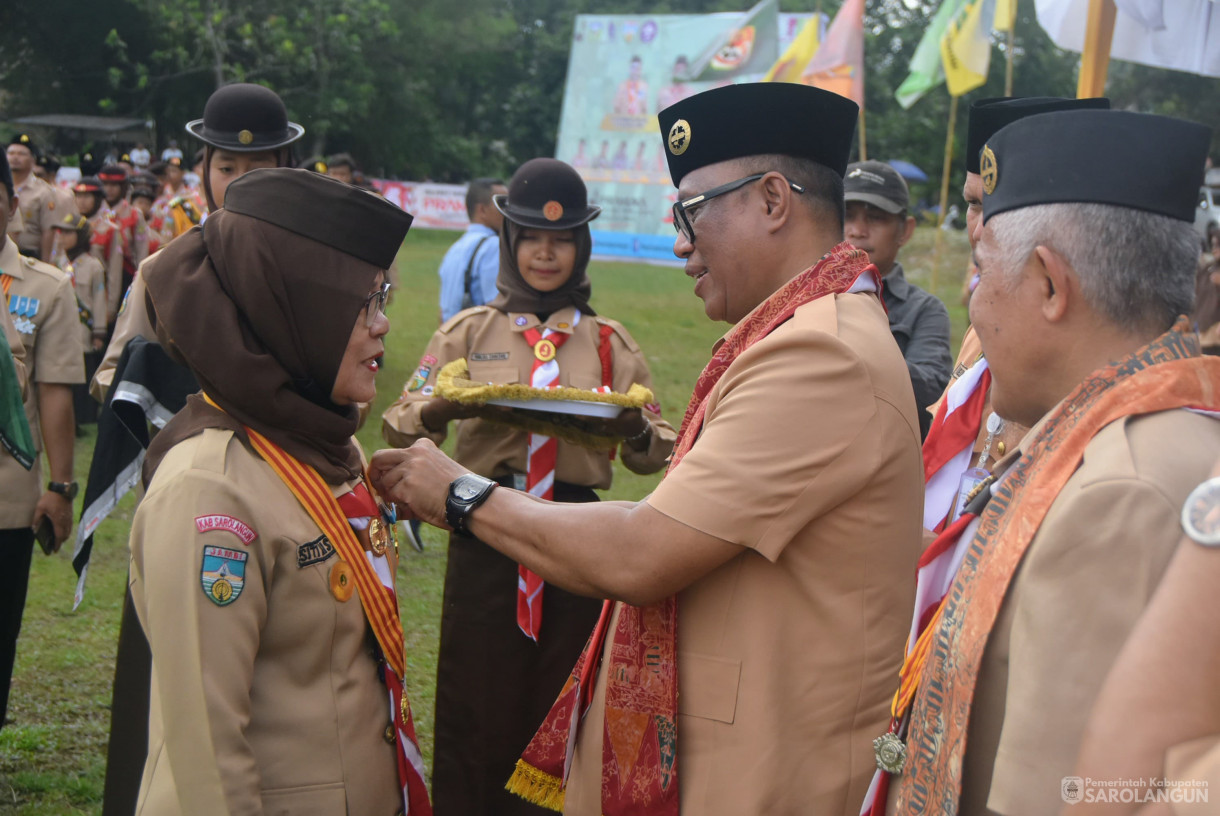 3 Oktober 2024 -&nbsp;Apel Besar Hari Pramuka Ke 63, Bertempat di Lapangan Bola Kaki Sungai Benteng Kecamatan Singkut