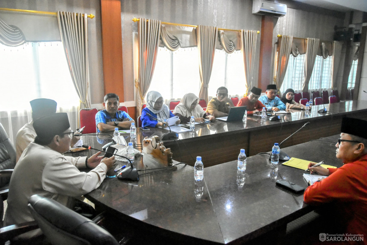2 Juli 2024 -&nbsp;Rapat Koordinasi Dengan RSUD Chatib Quzwein Sarolangun, Bertempat di Ruang Pola Utama Kantor Bupati Sarolangun