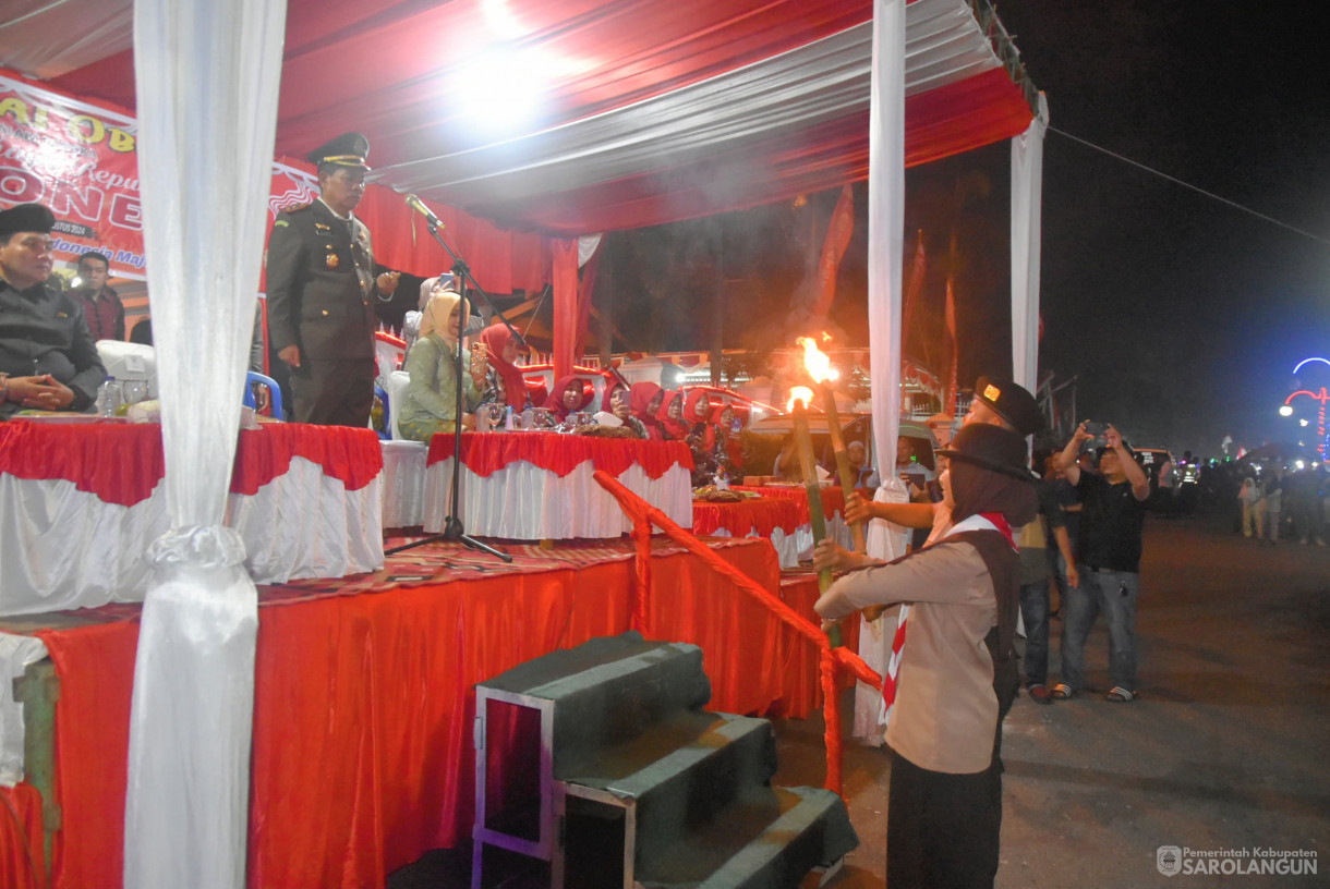 16 Agustus 2024 - Upacara Pawai Obor, Bertempat di Rumah Dinas Bupati Sarolangun
