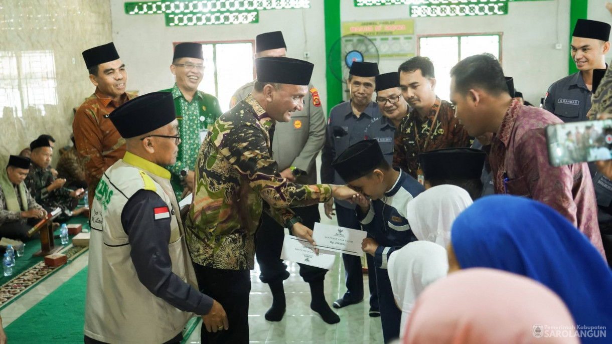 Peringatan HUT Baznas ke 25 di Masjid Attaqwa dusun Bukit Tigo Singkut