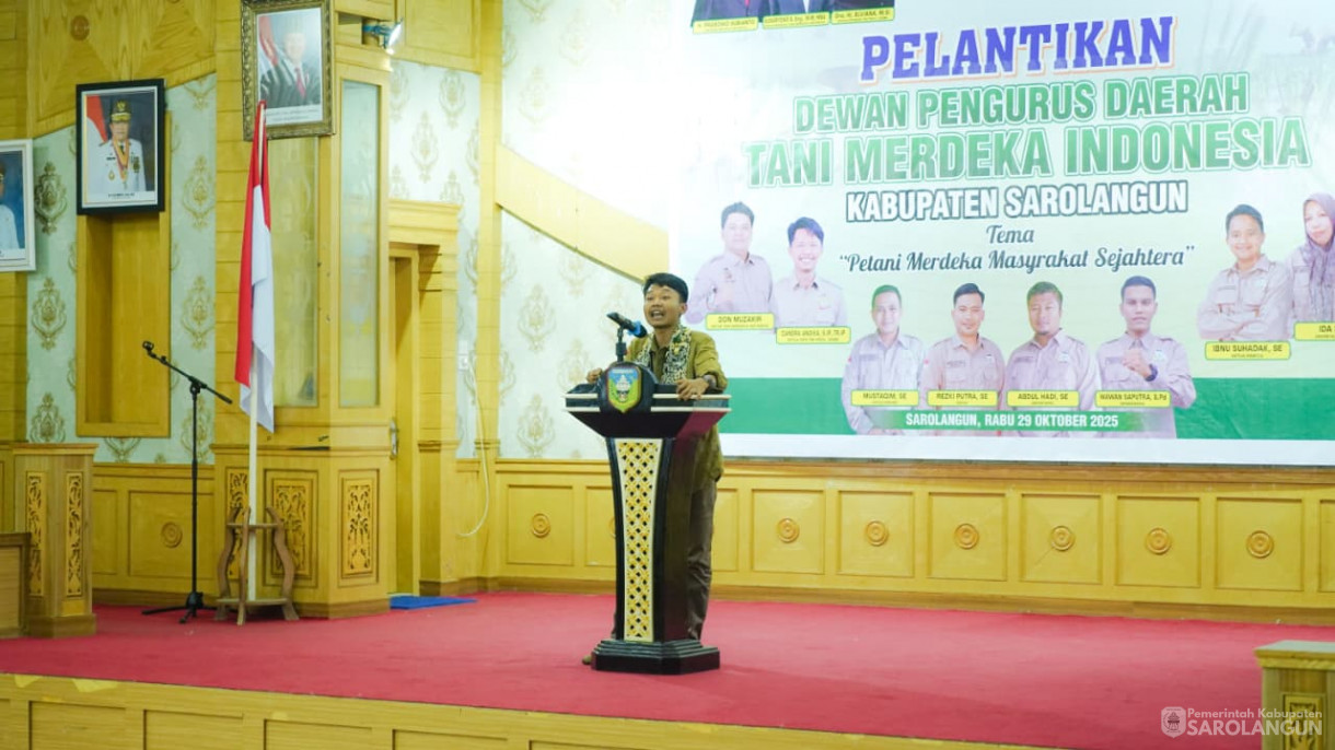 29 Oktober 2025&nbsp; Pelantikan Pengurus DPD Tani Merdeka Indonesia