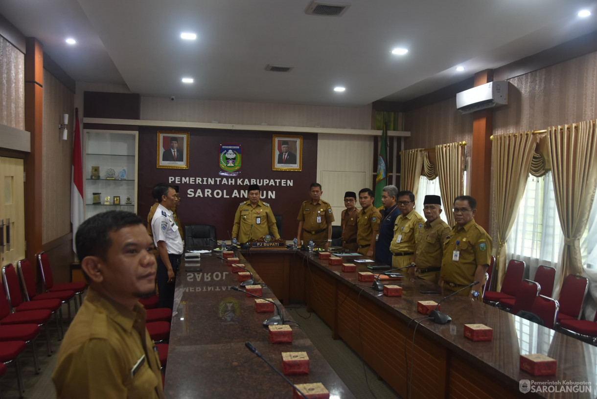 19 Agustus 2024 - Rapat TPID Via Zoom Meeting, Bertempat di Ruang Pola Utama Kantor Bupati Sarolangun