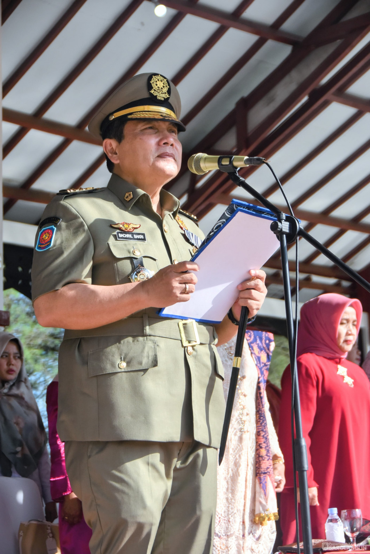 30 April 2024 - Upacara Peringatan Hari Ulang Tahun Satpol PP Ke 74 Dan Satlinmas Ke 62 Di Lapangan Gunung Kembang Sarolangun