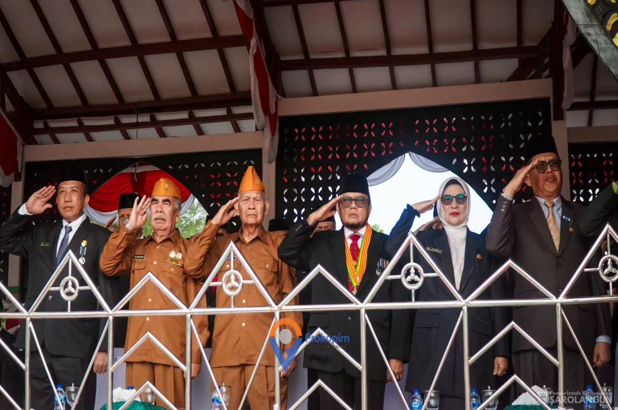 17 Agustus 2026 Upacara Pengibaran Bendera Merah Putih dalam rangka memperingati HUT RI Ke 81 di Lapangan Gunung Kembang Sarolangun