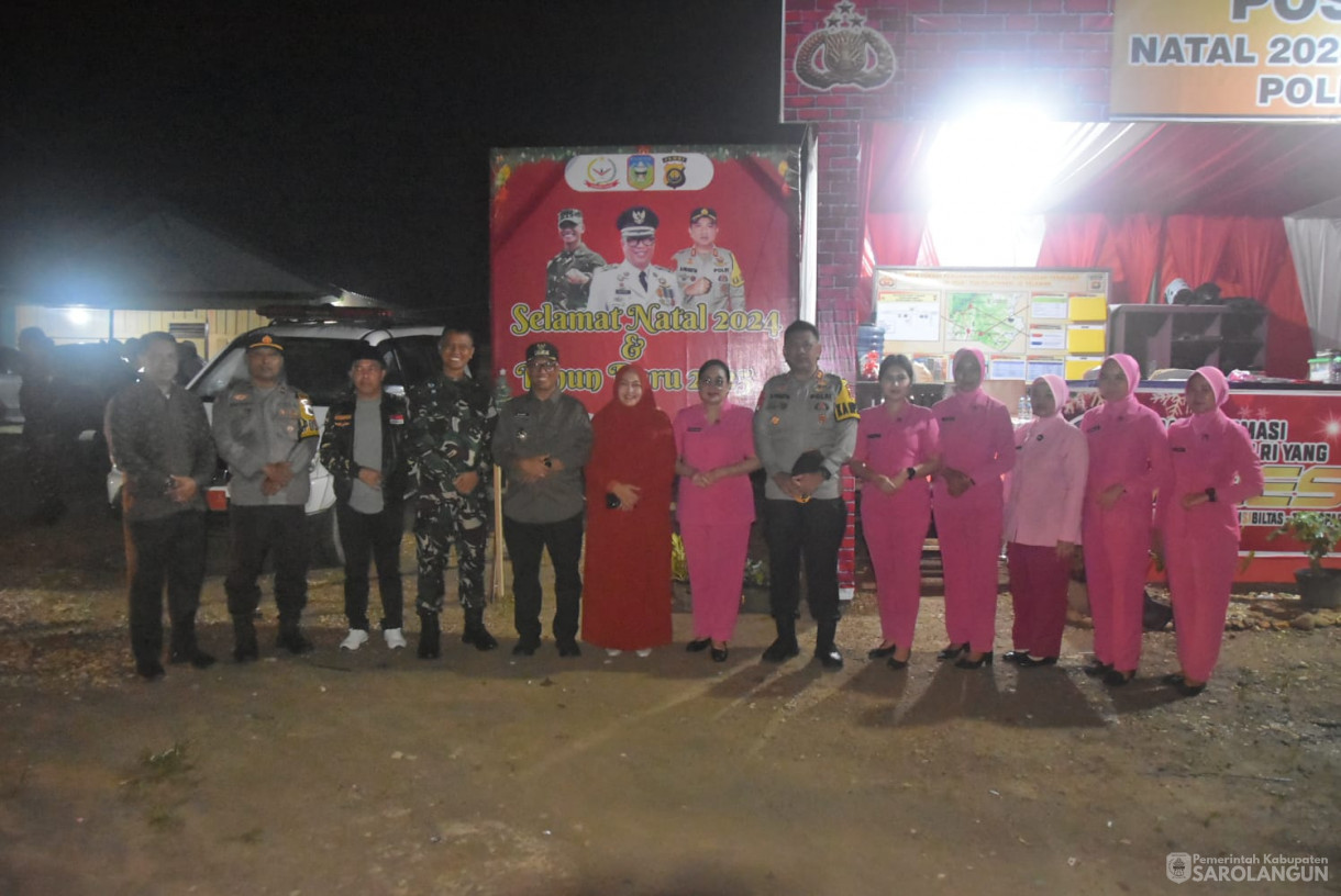 24 Desember 2024 - Meninjau Pos Pengamanan Nataru di Kecamatan Singkut dan Kecamatan Pelawan