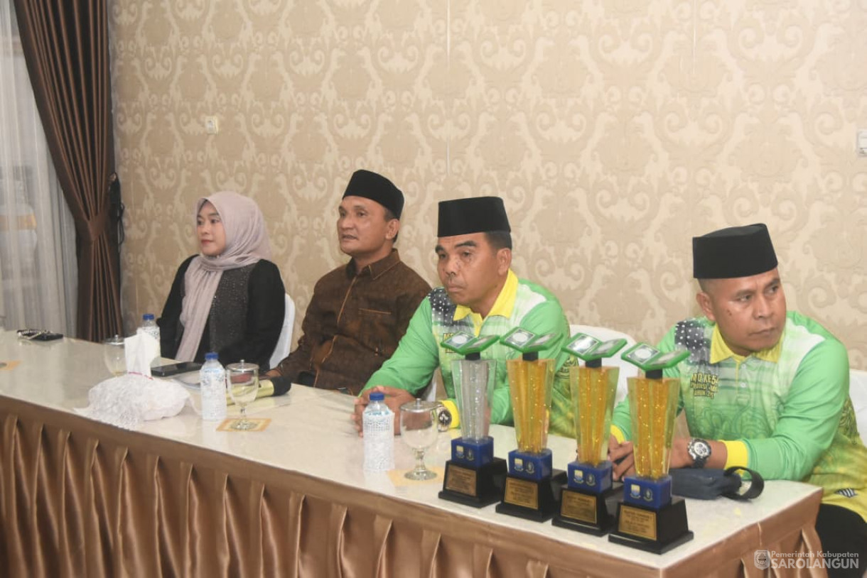 22 November 2025&nbsp; Penyambutan Kafilah MTQ tingkat Provinsi Jambi asal Kabupaten Sarolangun di Rumah Dinas Bupati Sarolangun