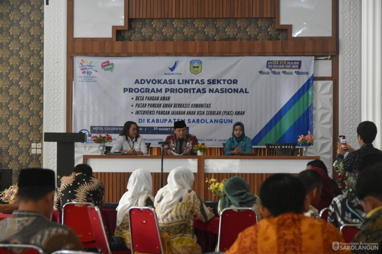 21 Maret 2024 - Pembukaan Advokasi Lintas Sektor Program Prioritas Nasional Desa Pangan Aman, Pasar Pangan Aman Berbasis Komunitas, Intervensi Pangan Jajanan Anak Usia Sek