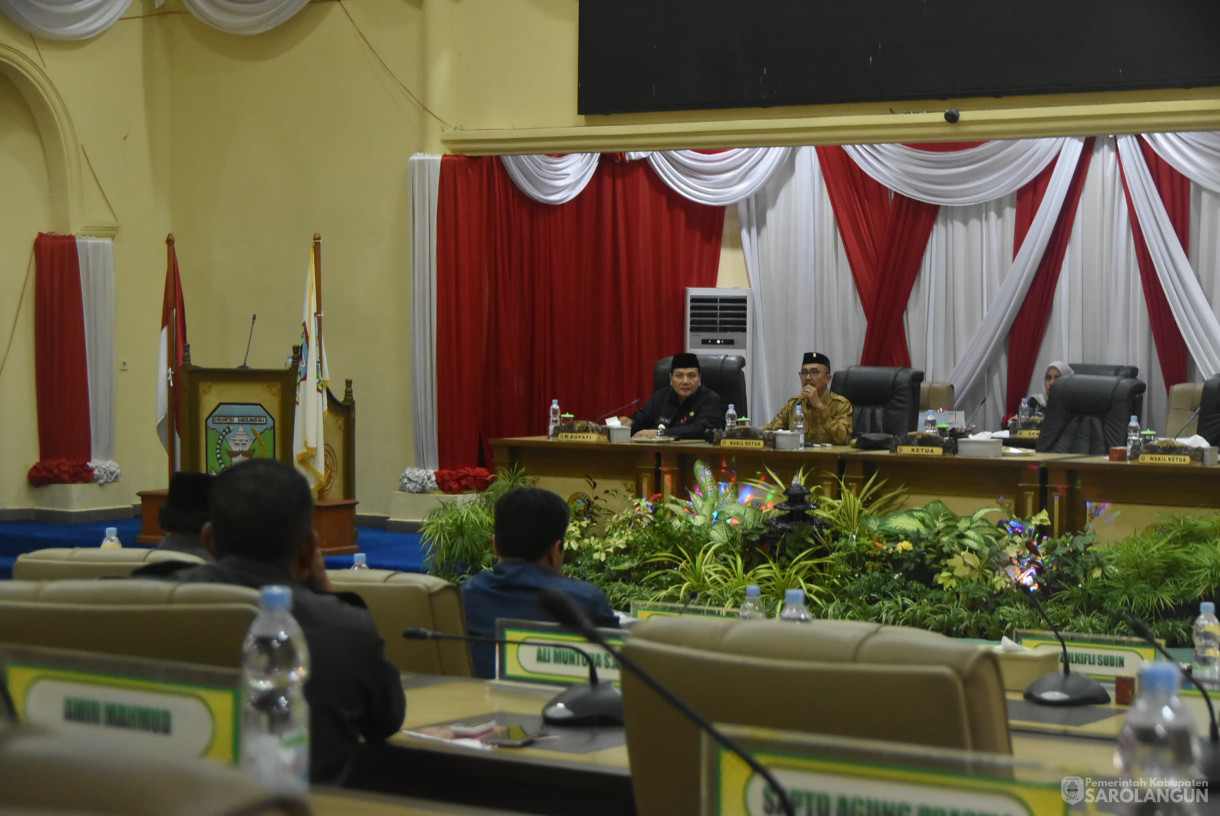 15 Agustus 2024 - Rapat Paripurna Tingkat I Tahap I, Bertempat di Gedung DPRD Kabupaten Sarolangun