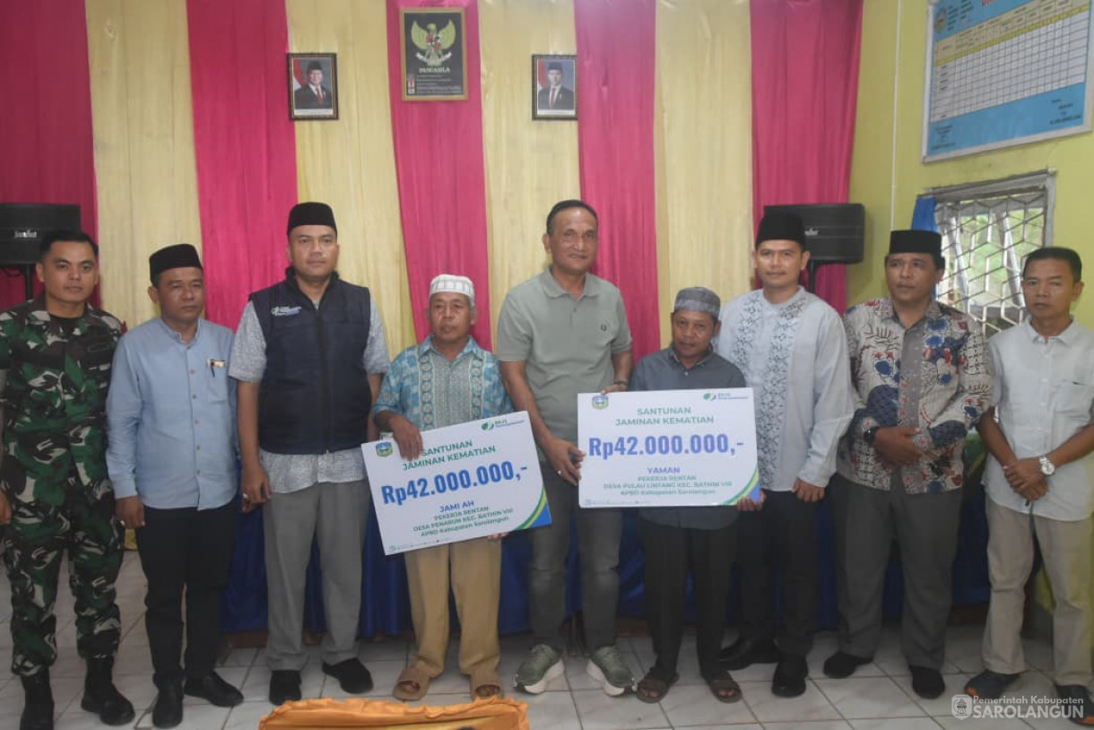 21 November 2025 Santunan Klaim BPJS Ketenagakerjaan untuk Pekerja Rentan di Kantor Desa Penarun