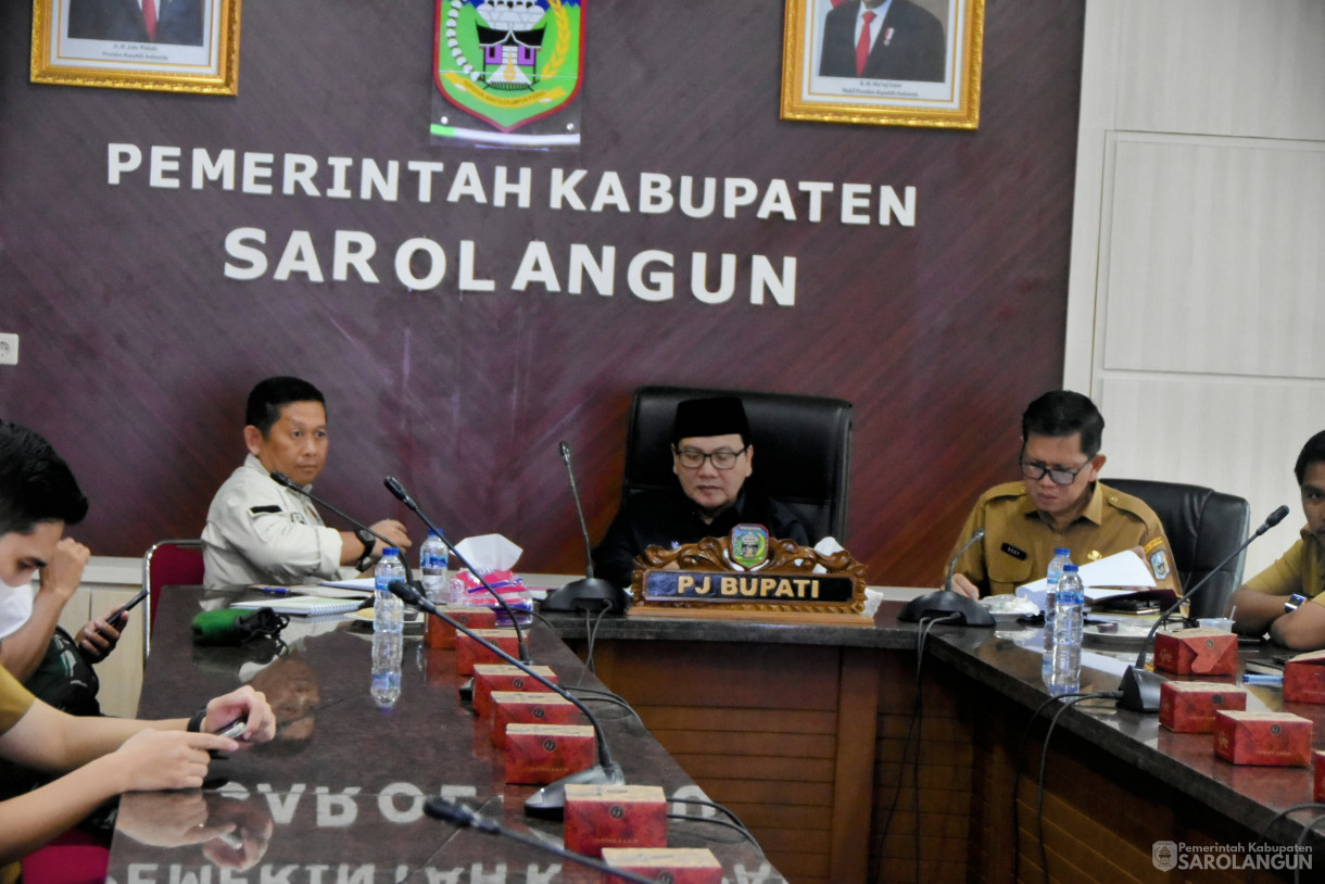 4 Juni 2024 - Rapat TPID Di Ruang Pola Utama Kantor Bupati Sarolangun