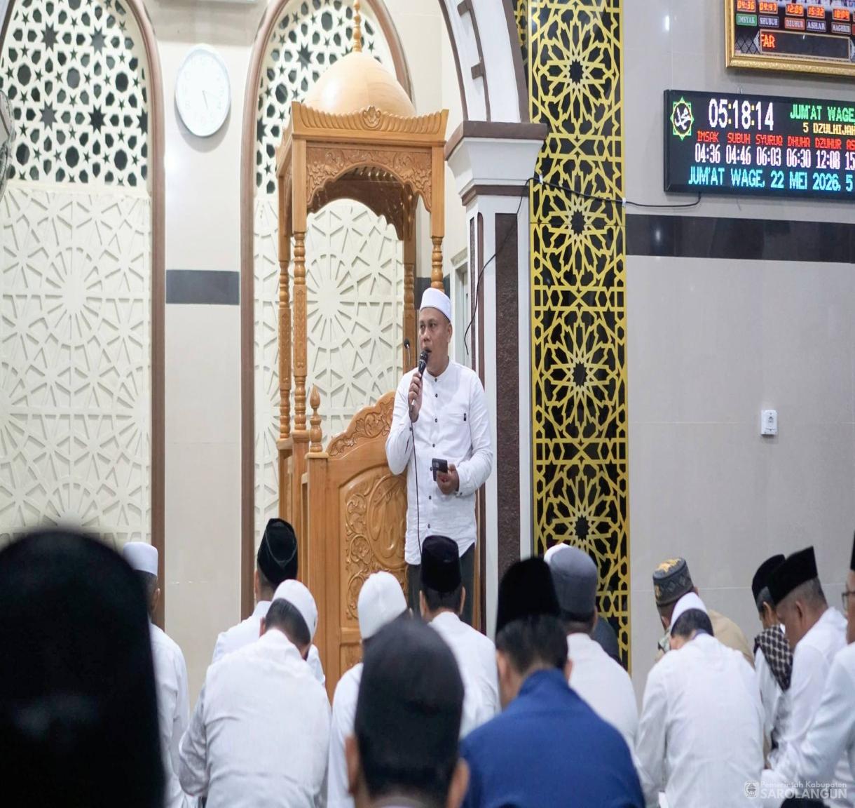 22 Mei 2026 Shalat Subuh Bersama di Masjid Baitrahman Desa Pasar Singkut Kec. Singkut