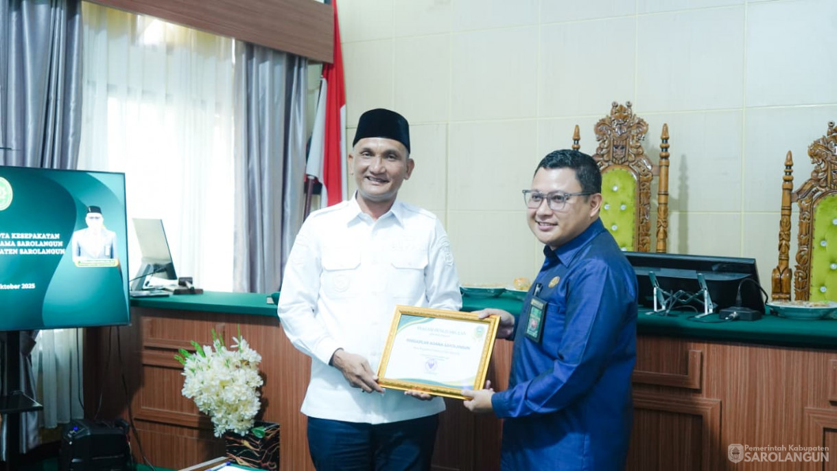 29 Oktober 2025 Penandatanganan MOU Antara Pemerintah Kabupaten Sarolangun Dengan Pengadilan Agama Sarolangun