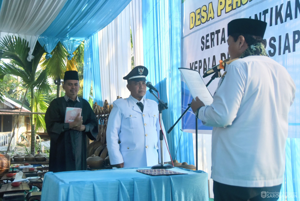 18 September 2024 - Peresmian Desa Persiapan Sido Mukti Dan Pelantikan Kepala Desa Persiapan Sido Mukti Kecamatan Singkut&nbsp;