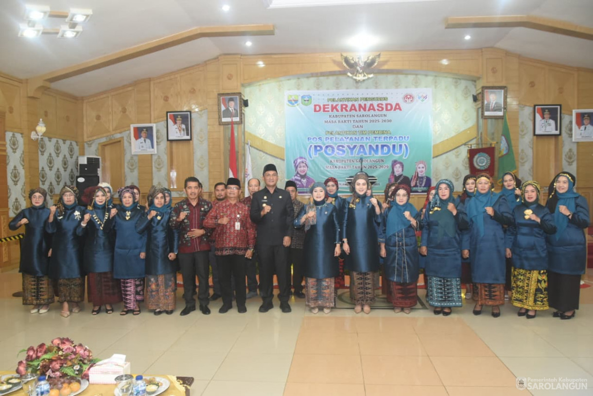13 Agustus 2025 -&nbsp;Pelantikan Pengurus Dekranasda Kabupaten Sarolangun dan Tim Pembina Posyandu Kabupaten Sarolangun