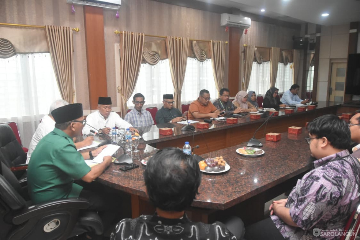 31 Oktober 2025 Exit Meeting Pemeriksaan Pendahuluan Kepatuhan Atas Pengelolaan Belanja Daerah Tahun 2025 Pada Pemerintah Kabupaten Sarolangun