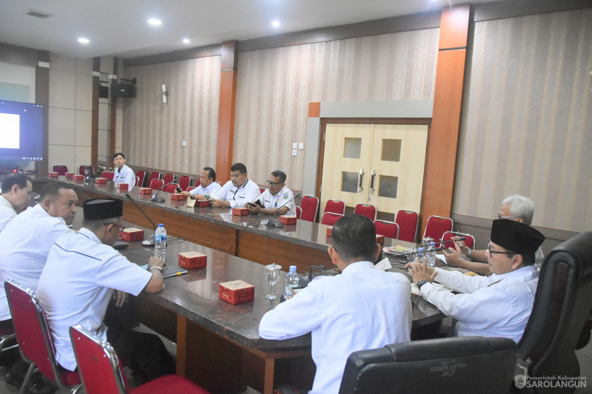 28 Februari 2024 - Rapat Pembangunan Zona Integritas Di Ruang Pola Utama Kantor Bupati Sarolangun