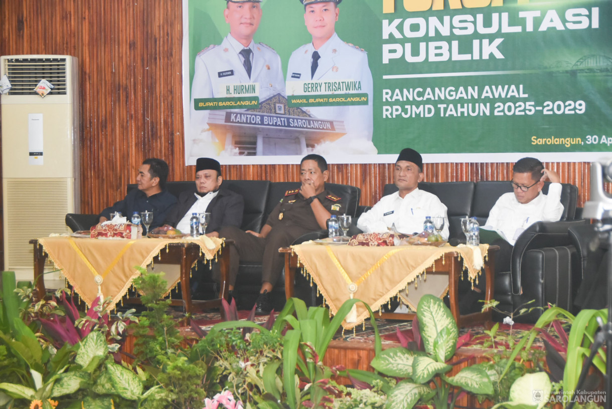 30 April 2025 - Forum Konsultasi Publik Rancangan Awal RPJMD Tahun 2025 sd 2029&nbsp;