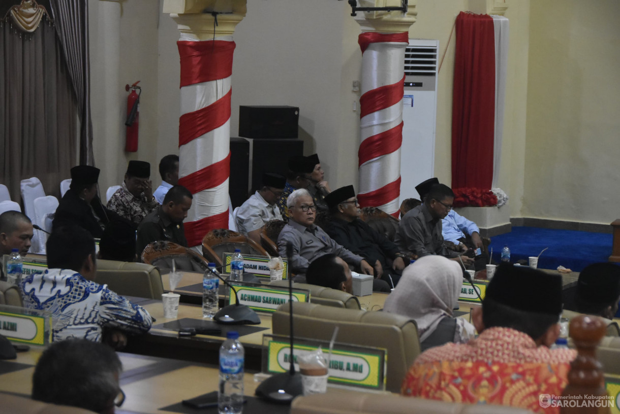 16 Agustus 2024 -&nbsp;Rapat Paripurna Tingkat I Tahap 3, Bertempat di Gedung DPRD Kabupaten Sarolangun