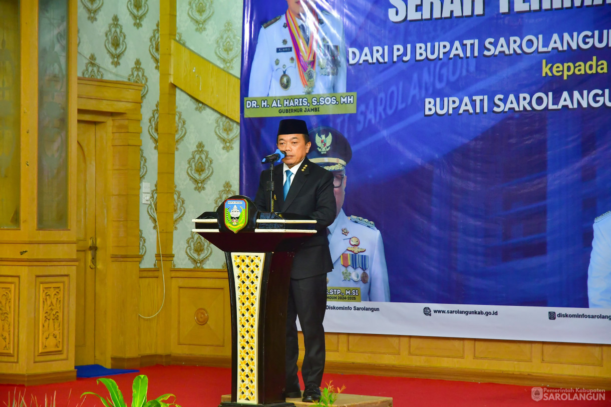 4 Maret 2025 - Serah Terima Jabatan Bupati Sarolangun, Bertempat di Ruang Aula Utama Kantor Bupati Sarolangun&nbsp;