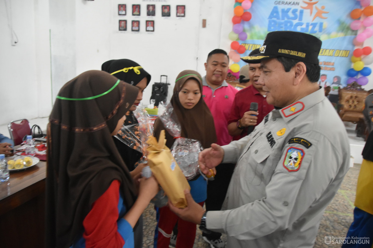 1 Desember 2023 - Gerakan Aksi Bergizi Remaja Di Sekolah Smp dan Sma Untuk Cegah Stunting Sejak Dini Diaula Desa Sungai Baung Sarolangun