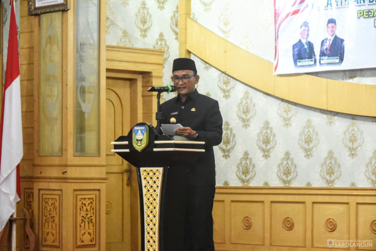 22 Mei 2025 -&nbsp;Pelantikan Dan Pengambilan Sumpah dan Janji Jabatan Pejabat Pimpinan Tinggi Pratama di Lingkungan Pemerintah Kabupaten Sarolangun