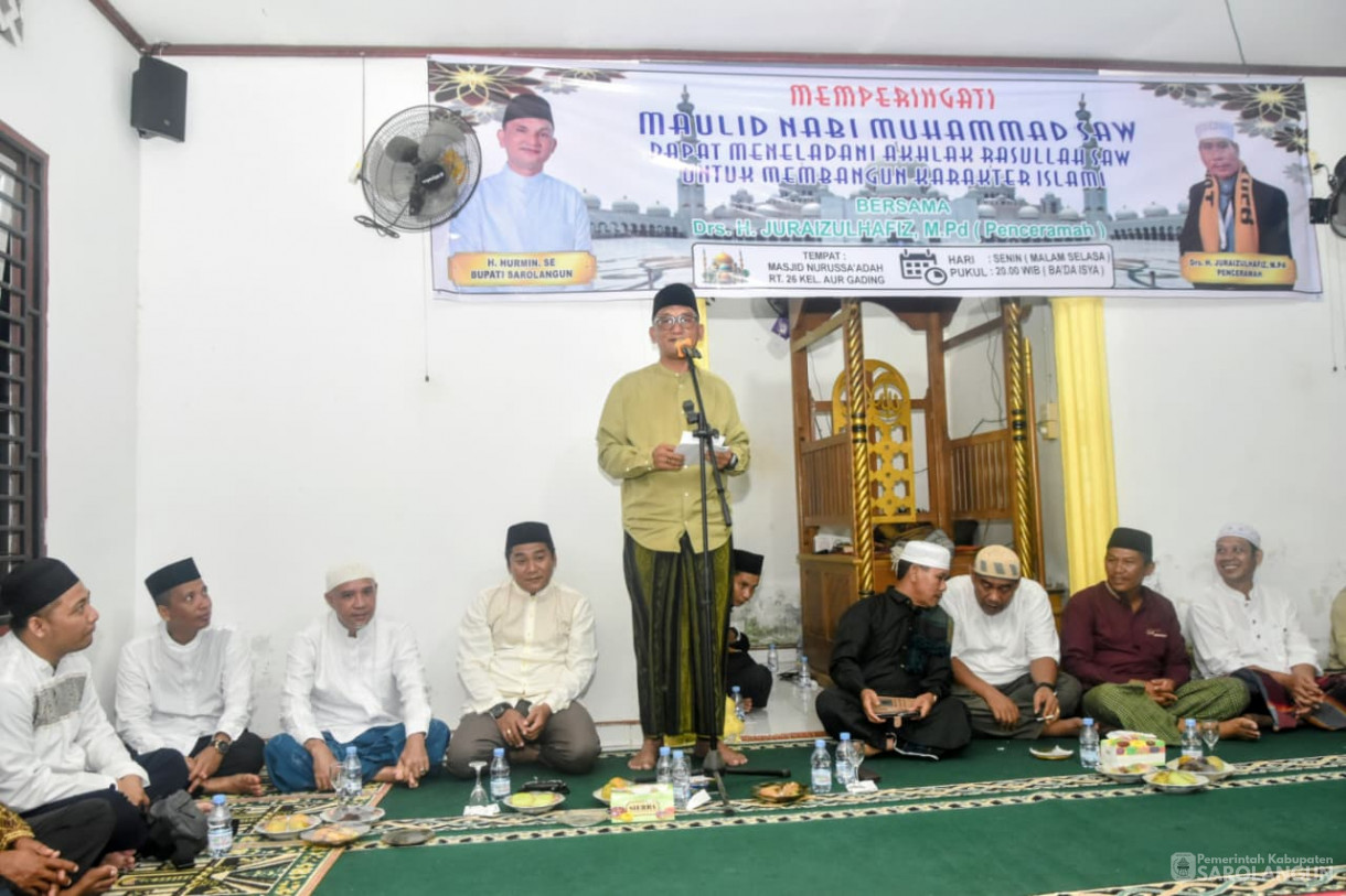 22 September 2025 Maulid Nabi Muhammad SAW di Masjid Nurussaadah RT 26 Kelurahan Aurgading