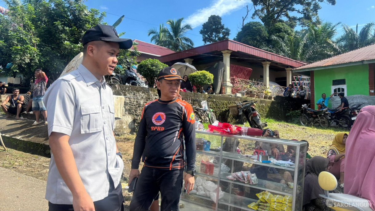 26 April 2026 Wakil Bupati Sarolangun meninjau ke sejumlah titik di kecamatan yang terdampak banjir akibat kenaikan debit air sungai, diantaranya Teluk kecimbung, Pulau Buayo, Desa baru panti dan Bernai dalam