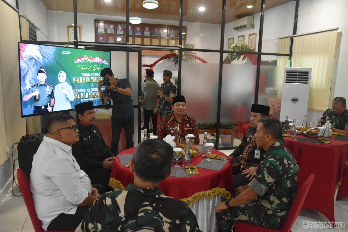 19 Januari 2023 - Menyambut Kedatangan Pangdam II Sriwijaya Di Makodim 0420 Sarko