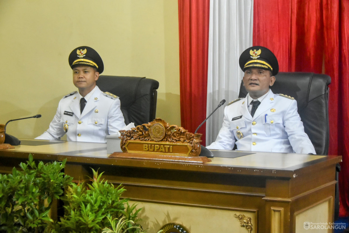 4 Maret 2025 -&nbsp;Rapat Paripurna Penyampaian Sambutan Bupati Sarolangun Periode 2025 sd 2030, Bertempat di Gedung DPRD Sarolangun