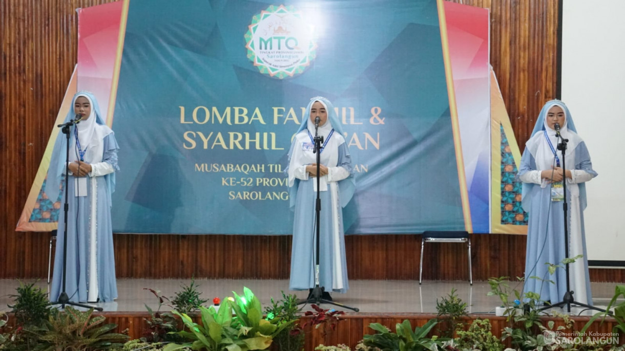 Lomba Fahmil dan Syahril Alquran MTQ Tingkat Provinsi Tahun 2023 - Lokasi Aula BAPPEDA Kab. Sarolangun