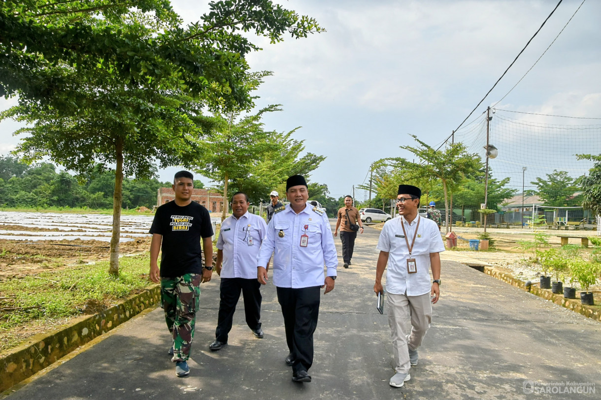 31 Januari 2024 - Meninjau Lahan Pertanian Di Kompi Senapan A Kecamatan Pelawan