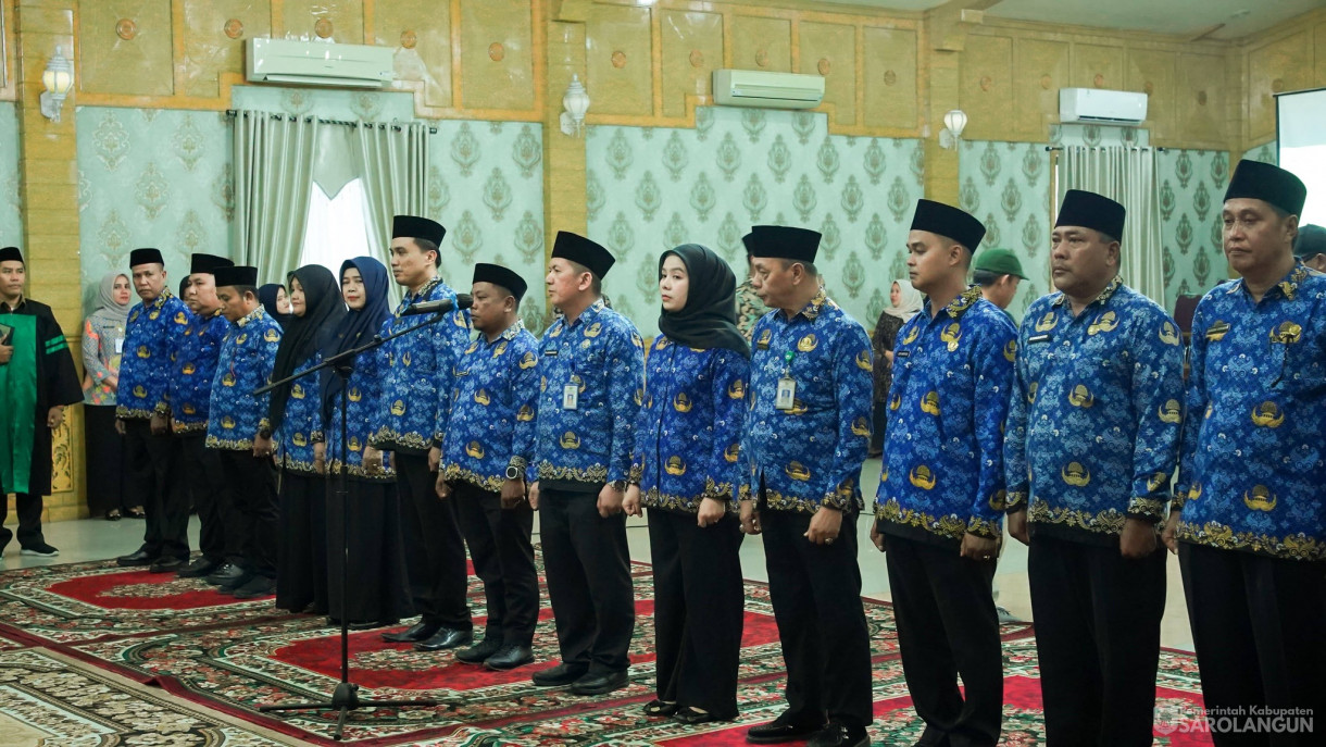 9 April 2026 Pelantikan dan Pengambilan Sumpah Janji Jabatan Pejabat Administrator dan Pengawas di Lingkungan Pemkab Sarolangun