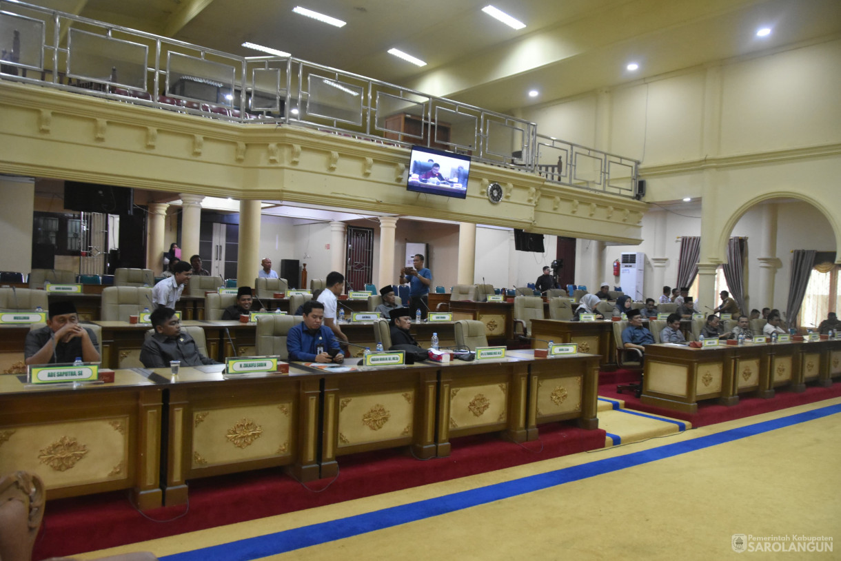 24 Juni 2024 - Rapat Paripurna Tingkat I Tahap 2, Tingkat I Tahap 3, Tingkat II, Bertempat di Gedung DPRD Sarolangun