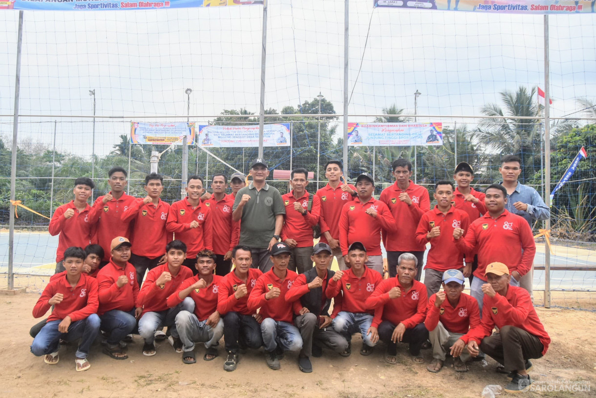 26 Juli 2025 - Pembukaan Turnamen Semi Open Voly di Lapangan Moneng Janggut Desa Sepintun
