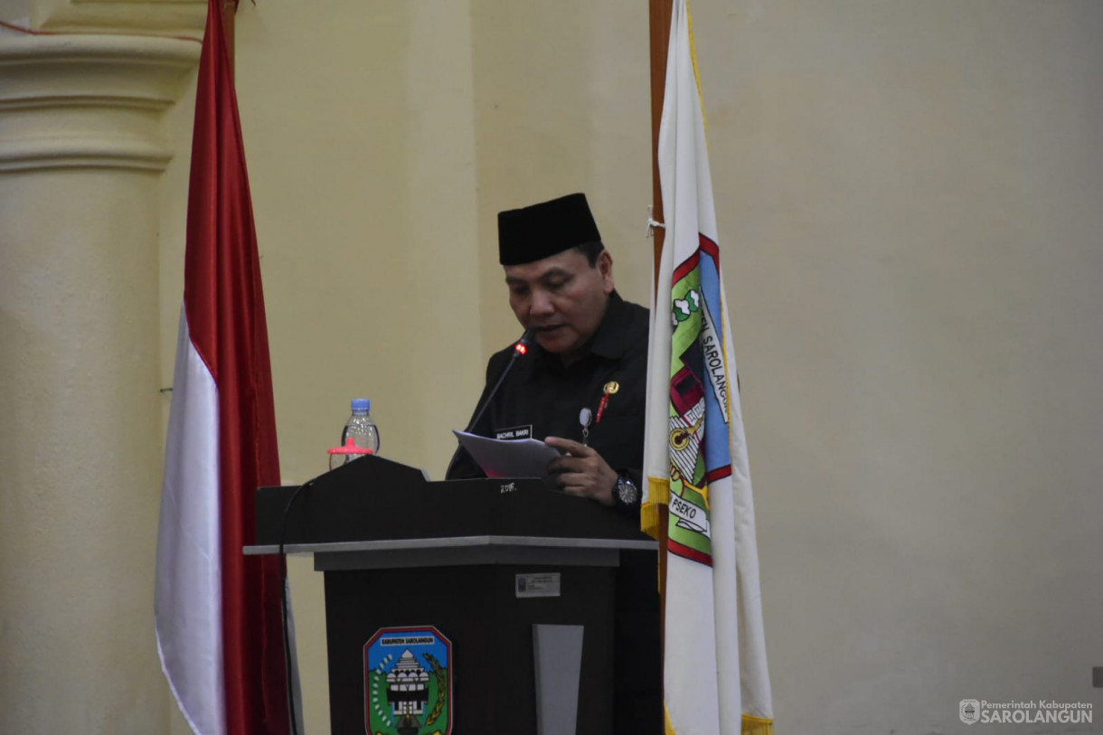 22 September 2023 - Penjabat Bupati Sarolangun Menghadiri Rapat Paripurna Tingkat 1 Tahap 1 di Gedung Dprd Kabupaten Sarolangun