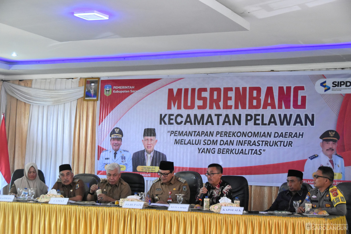 23 Januari 2024 - Musrenbang Kecamatan Pelawan Di Kantor Camat Pelawan