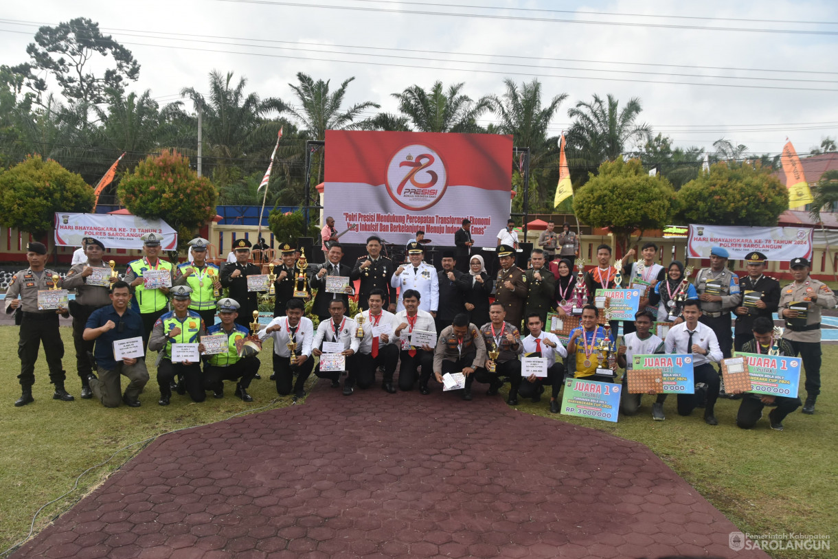 1 Juli 2024 -&nbsp;Ops Upacara Bhayangkara ke 78 Tahun 2024, Bertempat di Lapangan Polres Sarolangun