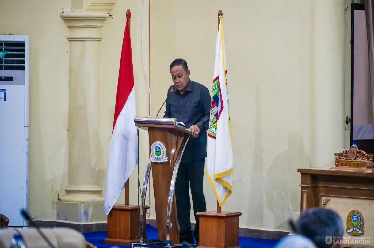 3 Agustus 2026 Rapat Paripurna Tingkat I Tahap II di Gedung DPRD Kabupaten Sarolangun dan Rapat Paripurna Laporan Pansus II dan Pansus III DPRD Kabupaten Sarolangun Terhadap PAD dan Aset Kabupaten Sarolangun