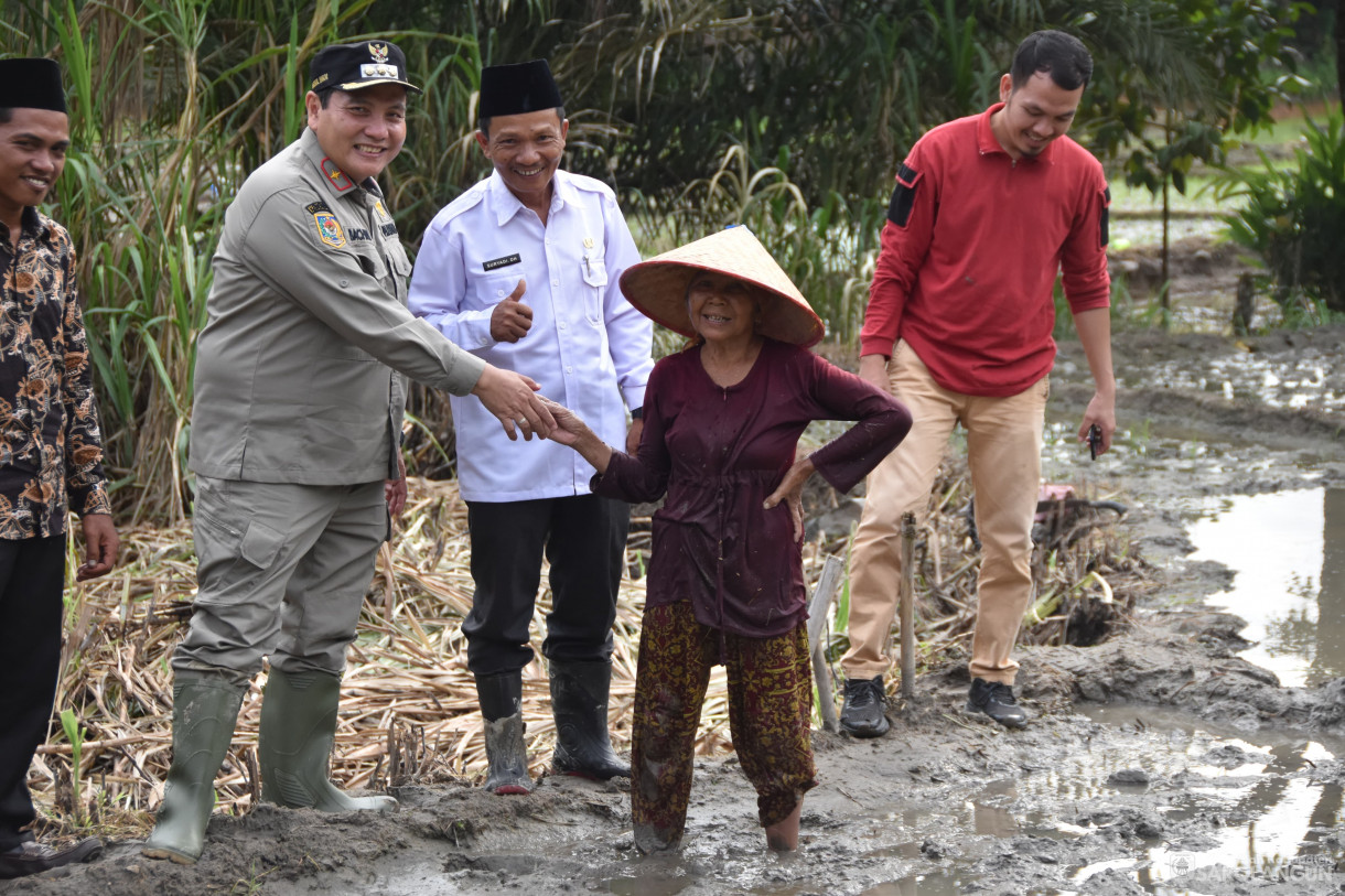 25 November 2023 - Meninjau Saluran Irigasi Yang Rusak Di Sawah Desa Sungai Bemban, Kecamatan Batang Asai