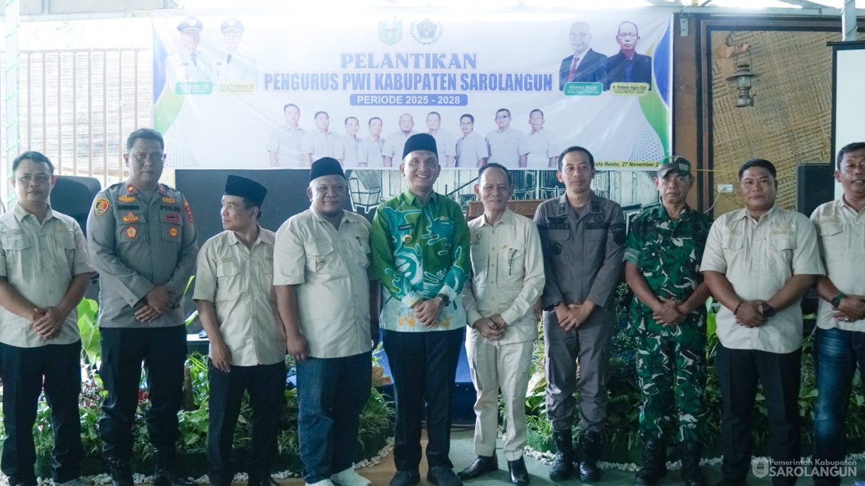 27 November 2025 Pelantikan Pengurus PWI Sarolangun Periode 2025 sd 2028&nbsp;
