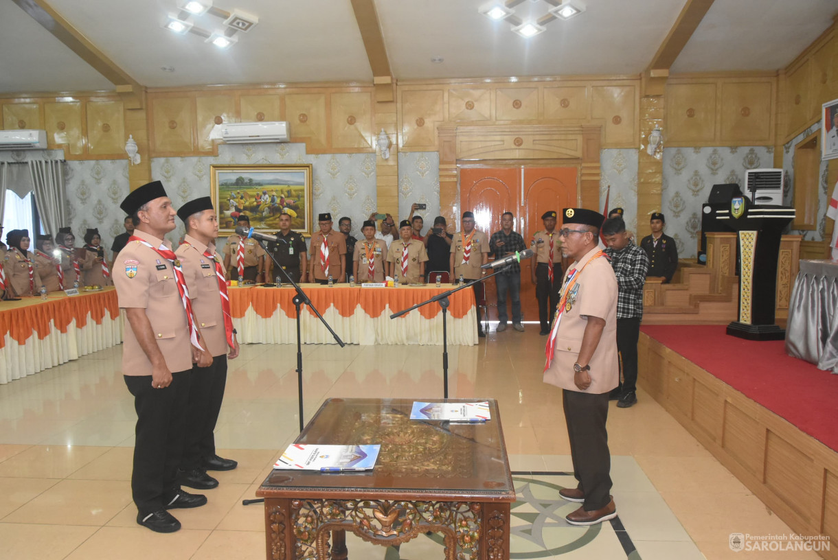 9 Juli 2025 -&nbsp;Pelantikan Ketua Majelis Pembimbing Cabang dan Wakil Ketua Majelis Cabang Gerakan Pramuka Sarolangun