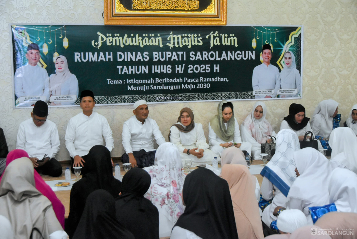 25 April 2025 -&nbsp;Pembukaan Kegiatan Majelis Taklim Rumah Dinas Bupati Sarolangun
