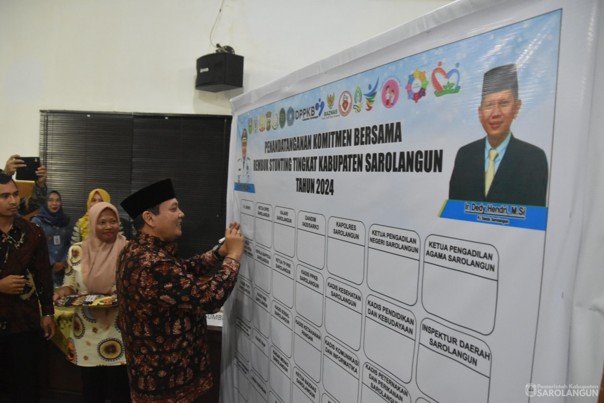 2 Mei 2024 - Rapat Koordinasi Rembuk Stunting Tim Percepatan Penurunan Stunting Kabupaten Sarolangun Di Aula Bappeda Sarolangun