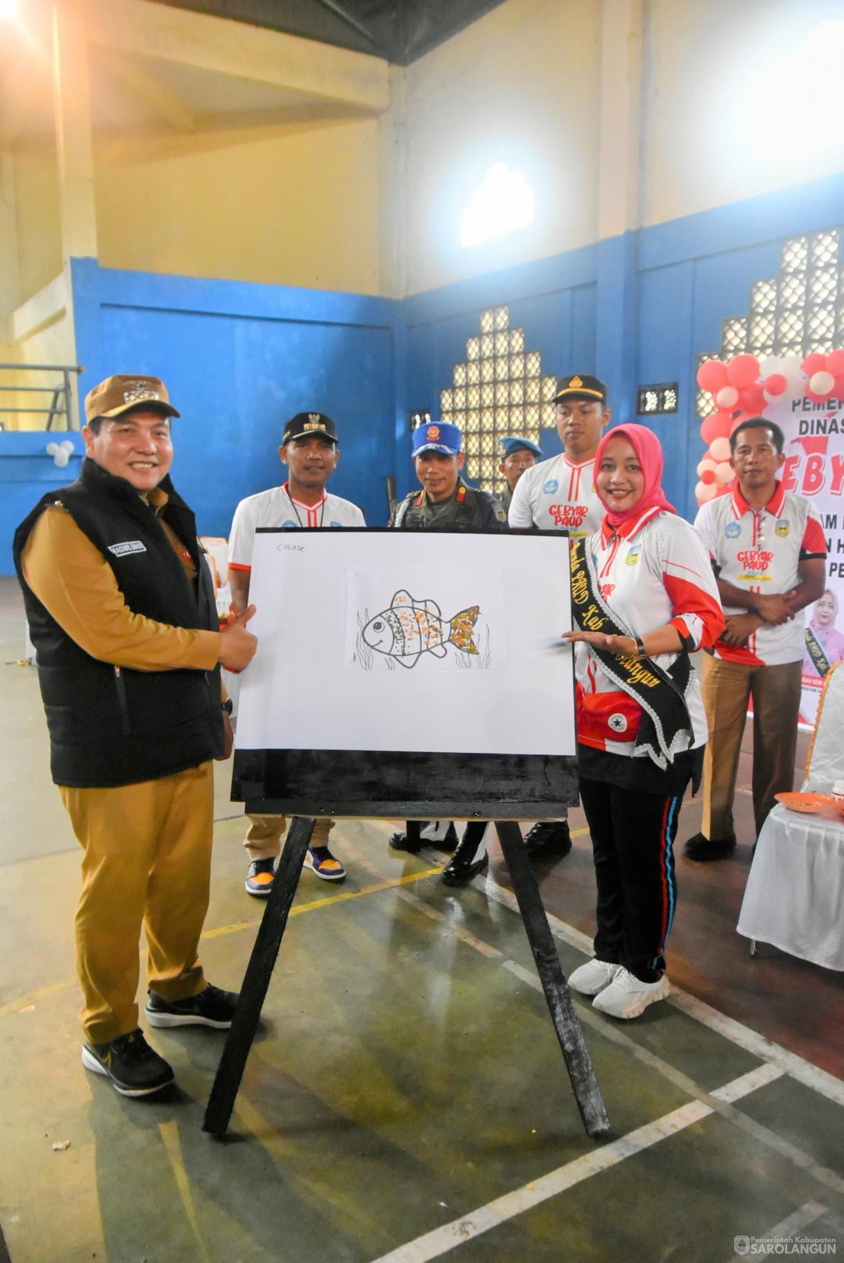 20 Agustus 2024 -&nbsp;Gebyar Bunda PAUD 2024 Dalam Rangka Memperingati Hari Anak Nasional Ke 40 Dan HUT RI Ke 79 Bertempat di Lapangan Tenis Indoor GOR Sarolangun