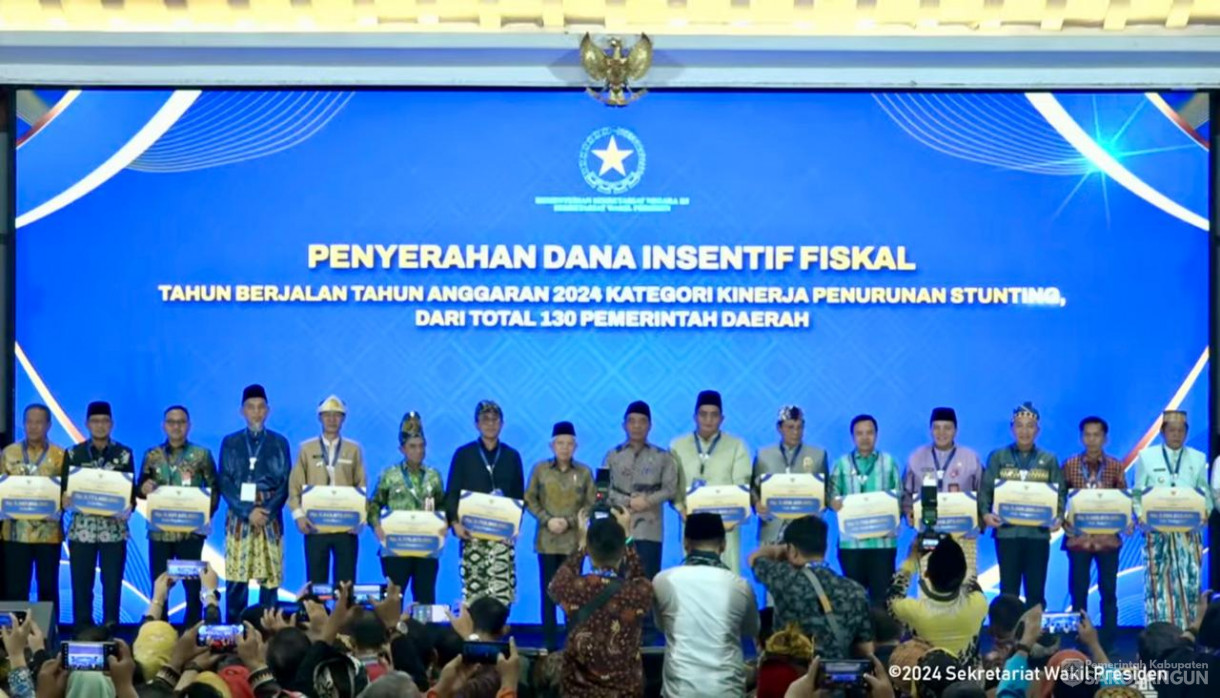 4 September 2024 - Pembukaan Rakornas Percepatan Penurunan Stunting 
2024 Dan pemberian Insentif Fiskal oleh Bapak Wakil Presiden, Bertempat 
di Hotel Grand Sahid Jaya Jakarta Selatan