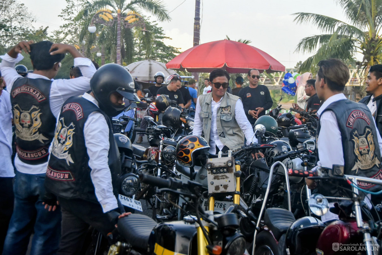 22 Juni 2025 -&nbsp;Deklarasi Anti Narkoba, Bupati dan Wakil Bupati Sarolangun Hurmin dan Gerry Trisatwika Riding Ridevolution Bersama JBI Siginjai Squad&nbsp;&nbsp;