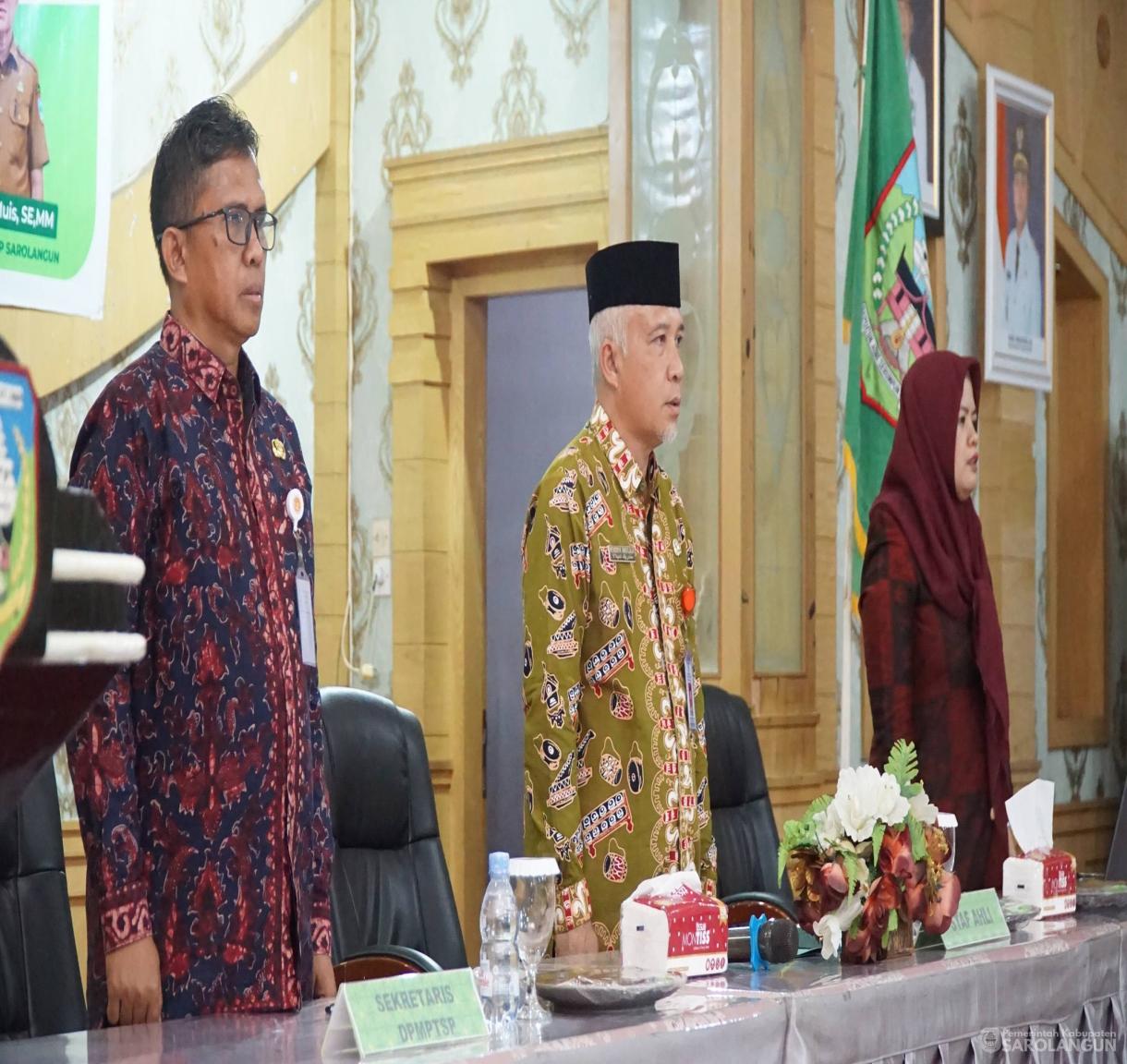 21 Mei 2026 Staff Ahli Bupati Bidang Pemerintah Hukum dan Politik Membuka Kegiatan&nbsp; Sosialisasi PP No. 28 Tahun 2025 tentang Perizinan Berusaha Berbasis Resiko dan Pelaporan Kegiatan Penanaman Modal di Aula Utama Kantor Bupati Sarolangun